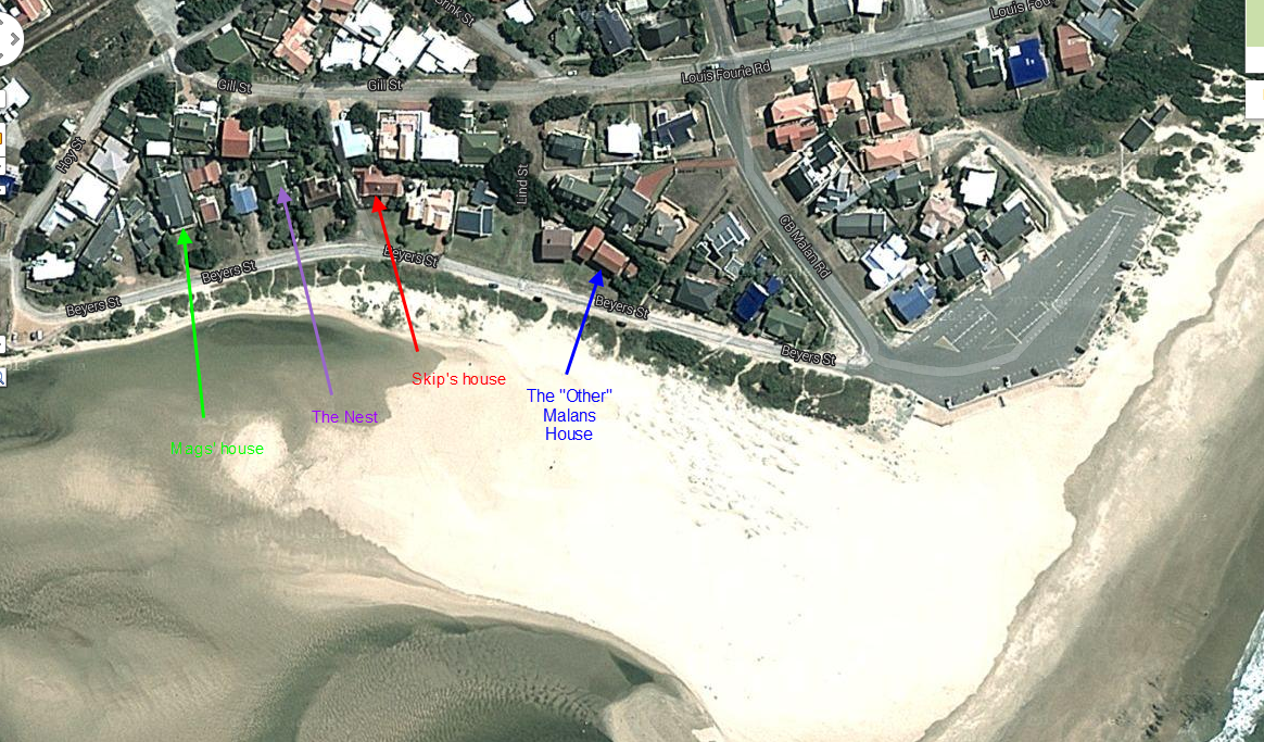 Beach view from the Nest